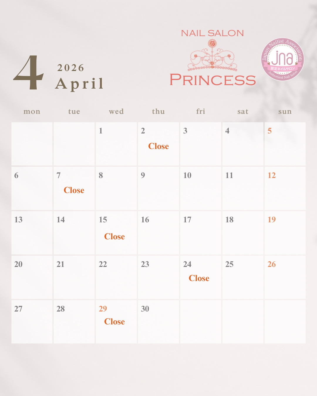 つくばみらい市ネイルサロン みらい平ネイルサロン ネイルサロンプリンセス