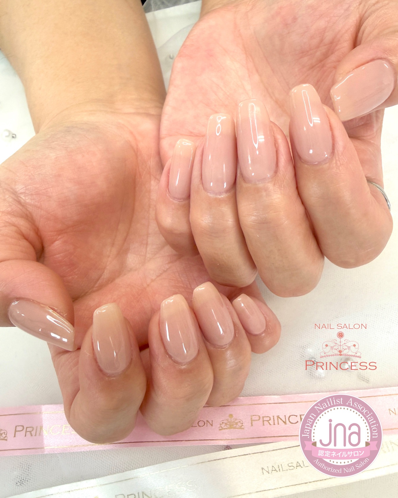 つくばみらい市ネイルサロン ヌーディネイル ナチュラルネイル ネイルサロンプリンセス