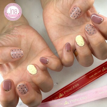 つくばみらい市 ニットネイル どっとネイル ネイルサロンプリンセス