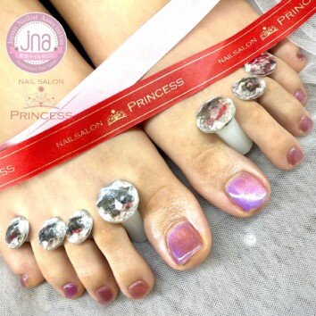 つくばみらい市 フットネイル マグネットネイル ネイルサロンプリンセス