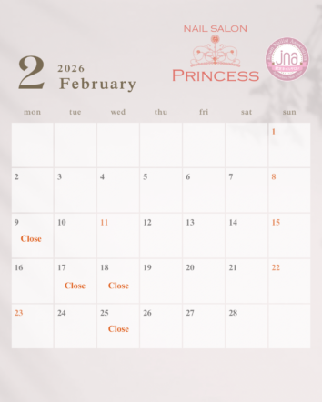 みらい平ネイルサロン　つくばみらい市ネイルサロン　ネイルサロンプリンセス