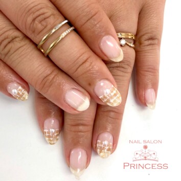 つくばみらい市　ツイードネイル　ネイルサロンプリンセス