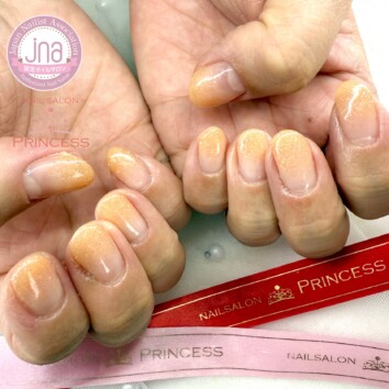 つくばみらい市ネイルサロン グラデーションネイル オフィスネイル ネイルサロンプリンセスネイル