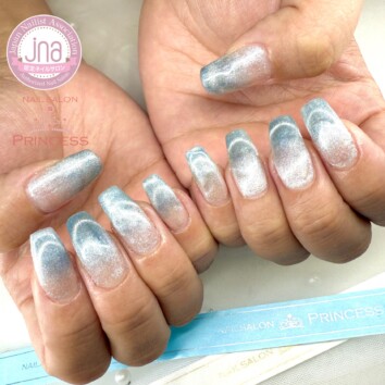 みらい平ネイルサロン マグネットネイル マググラデーション マグフレンチ ネイルサロンプリンセス