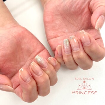 つくばみらい市　グラデーションネイル　ネイルサロンプリンセス