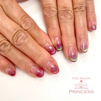 つくばみらい市　マグネットフレンチネイル　ネイルサロンプリンセス