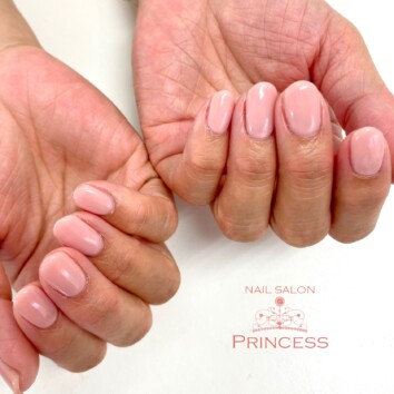 みらい平 ピンクネイル ネイルサロンプリンセス