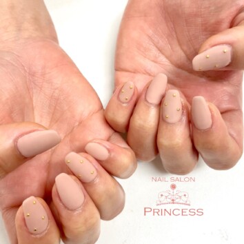 つくばみらい市 マットネイル ヌーディーネイル ネイルサロンプリンセス