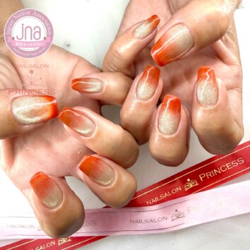 つくばみらい市ネイルサロン　マグネットネイル　グラデーションネイル　ネイルサロンプリンセスネイル