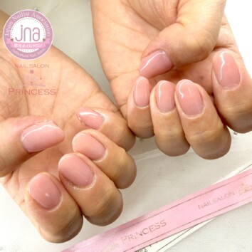 つくばみらい市ネイルサロン　ワンカラーネイル　オフィスネイル　ネイルサロンプリンセス