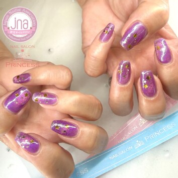 みらい平ネイルサロン　マグネットネイル　ハロウィンネイル　ネイルサロンプリンセスネイル