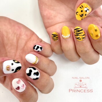 つくばみらい市　干支ネイル　ネイルサロンプリンセス