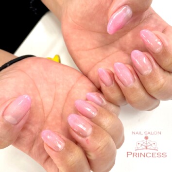つくばみらい市　グラデーションネイル　ネイルサロンプリンセス