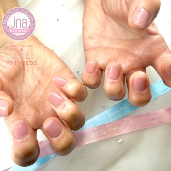 つくばみらい市ネイルサロン ワンカラーネイル ナチュラルネイル ネイルサロンプリンセス