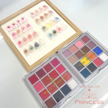 みらい平　ネイルバフェ　ネイルカラーパウダーパレット　ネイルサロンプリンセス