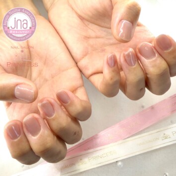 つくばみらい市ネイルサロン　ワンカラーネイル　ナチュラルネイル　ネイルサロンプリンセス