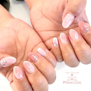 つくばみらい市　ハートネイル　バレンタインネイル　ネイルサロンプリンセス