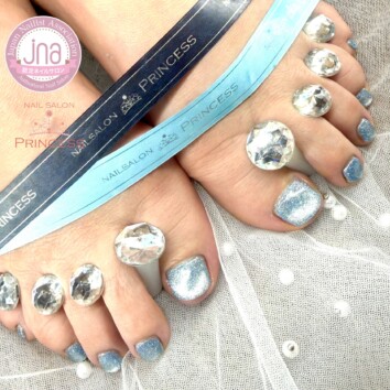 みらい平ネイルサロン フットネイル マグネットネイル フラッシュマグネット ネイルサロンプリンセス