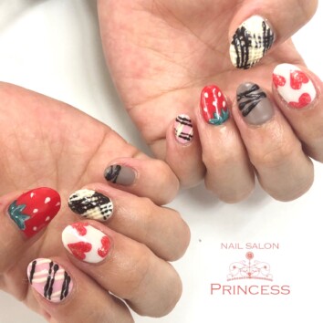 つくばみらい市 バレンタインネイル　ネイルサロンプリンセス