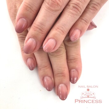 つくばみらい市　グラデーションネイル　ネイルサロンプリンセス
