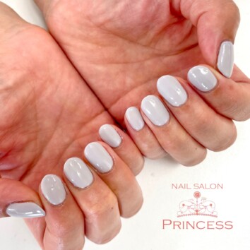 みらい平　グレーネイル　ネイルサロンプリンセス