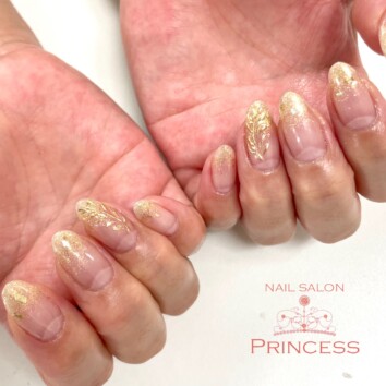 みらい平　グラデーションネイル　ネイルサロンプリンセス