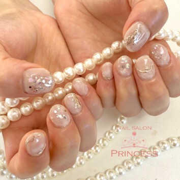 つくばみらい市 ウエディングネイル ブライダルネイル ネイルサロンプリンセス