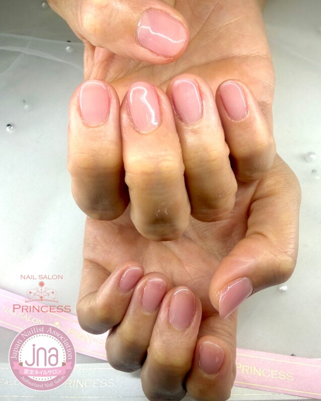 みらい平ネイルサロン　ヌーディネイル　ナチュラルネイル　ネイルサロンプリンセス