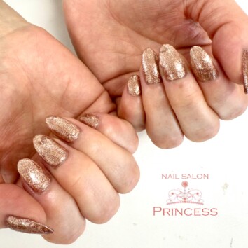 みらい平 グリッターネイル ネイルサロンプリンセス