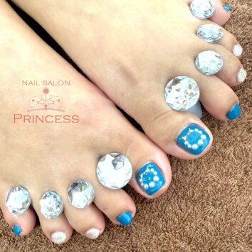 つくばみらい市 フットネイル クリスマスネイル ネイルサロンプリンセス