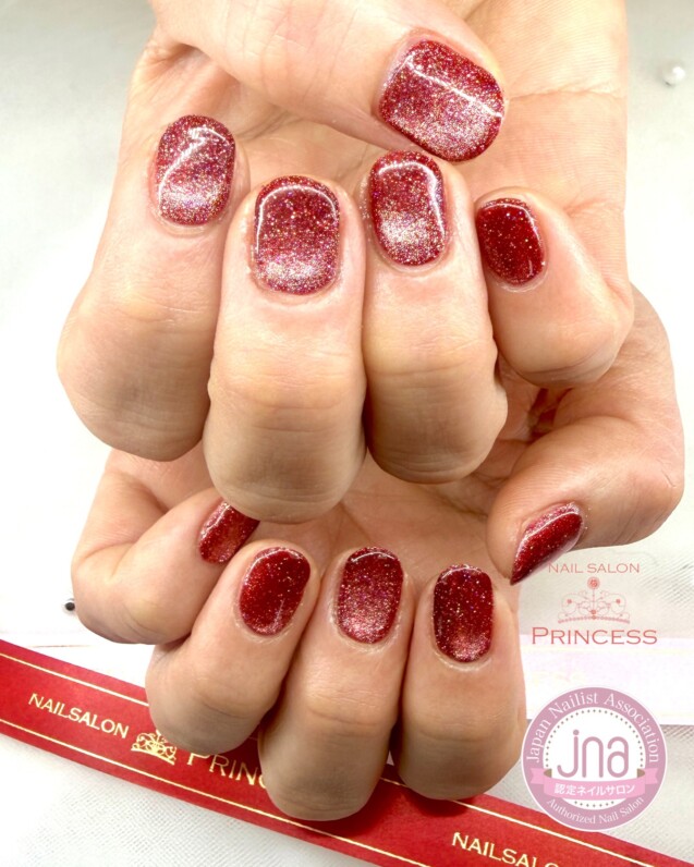 みらい平ネイルサロン マグネットネイル フラッシュネイル ネイルサロンプリンセス