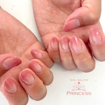 みらい平　グラデーションネイル　ネイルサロンプリンセス