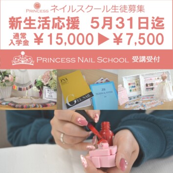 つくばみらい市　ネイルスクール　ネイルサロンプリンセス