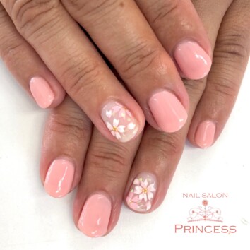 つくばみらい市　桜ネイル　ネイルサロンプリンセス