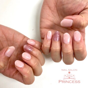 つくばみらい市 ピンクネイル ネイルサロンプリンセス
