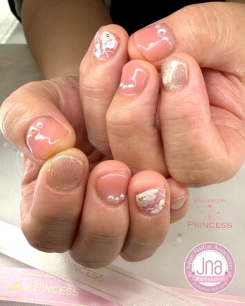 つくばみらい市ネイルサロン　フォーマルネイル　フラワーネイル　マグネットネイル　ネイルサロンプリンセス