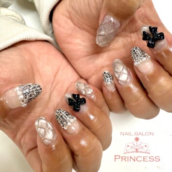 みらい平 キルティングネイル ツイードネイル ネイルサロンプリンセス
