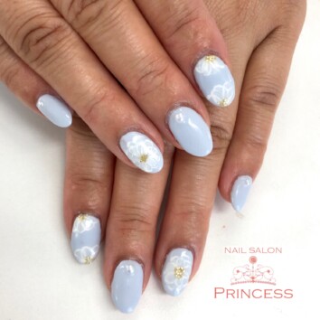 つくばみらい市　フワラーネイル　ネイルサロンプリンセス