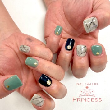 みらい平　天然石ネイル　ネイルサロンプリンセス