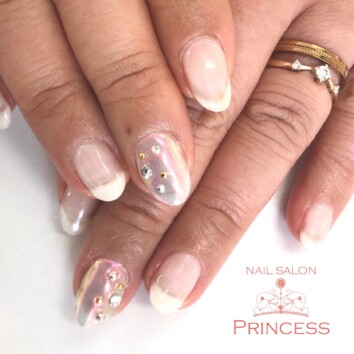 みらい平 オーロラネイル ネイルサロンプリンセス
