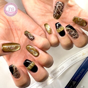 つくばみらい市　パイソンネイル　巳年ネイル　ネイルサロンプリンセス