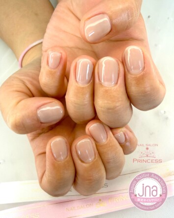 つくばみらい市ネイルサロン シアーネイル ヌーディーカラー ネイルサロンプリンセス