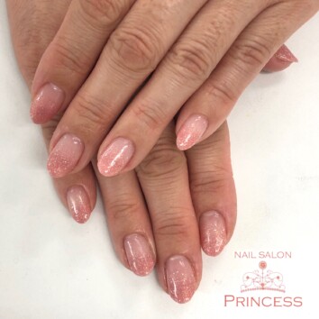 つくばみらい市 ラメグラ グラデーションネイル ネイルサロンプリンセス
