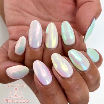みらい平 オーロラネイル ネイルサロンプリンセス