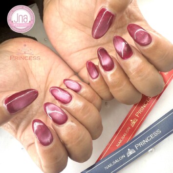 つくばみらい市　ボルドーネイル　マグネットネイル　ネイルサロンプリンセス