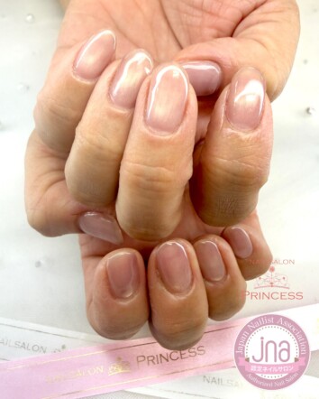 みらい平ネイルサロン　マグネットネイル　ピンクネイル　ネイルサロンプリンセス