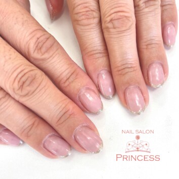 みらい平 グラデーションネイル スキニーフレンチ ネイルサロンプリンセス