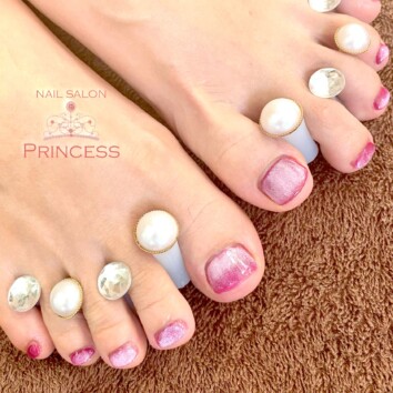 つくばみらい市 フットネイル マグネットネイル ネイルサロンプリンセス