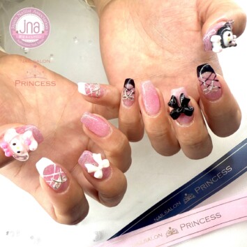つくばみらい市 バレエシューズネイル キャラクターネイル ネイルサロンプリンセス