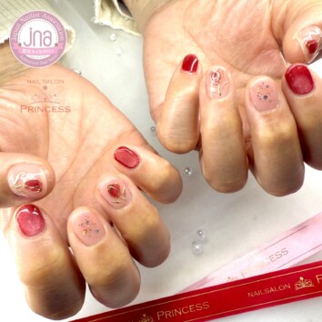 みらい平 チューリップネイル マグネットネイル ネイルサロンプリンセス